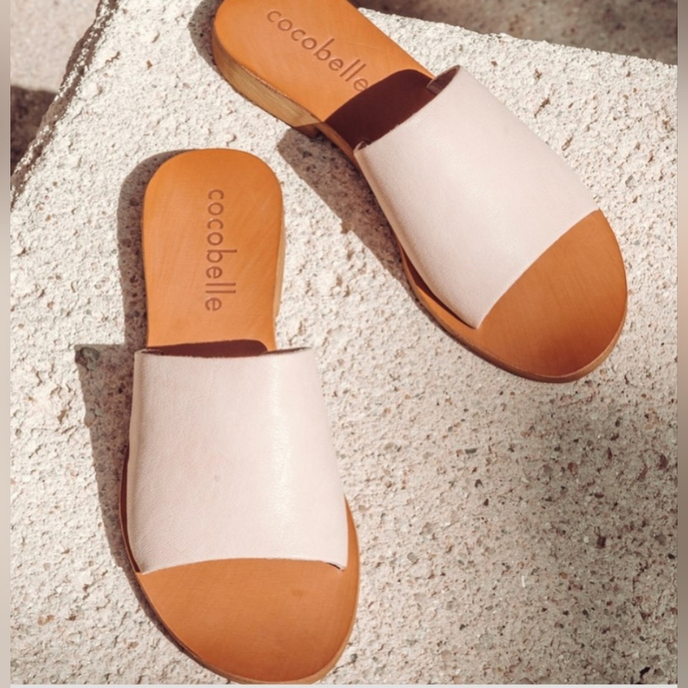 Cocobelle slip sandals leather flip flops. Italy